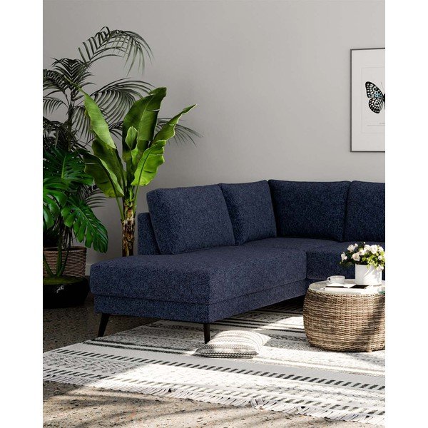 Divano angolare blu scuro (angolo sinistro) Fynn - Ghado-image-4