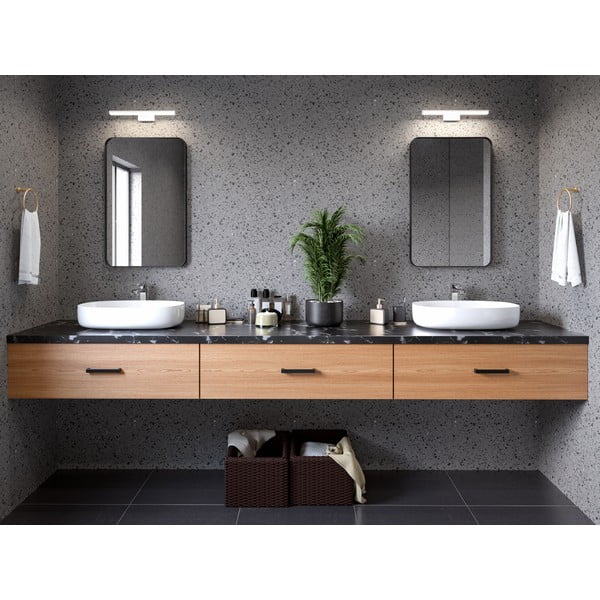 Lampada da parete a LED nera Catania - GTV-image-1