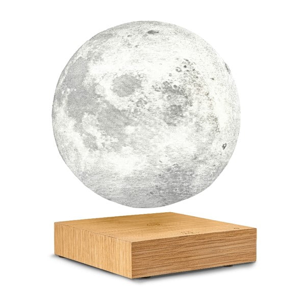Lampada da tavolo levitante a forma di luna Frassino bianco Moon - Gingko