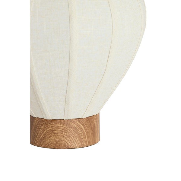 Lampada da tavolo color crema in metallo con paralume in tessuto (altezza totale 36 cm) Kyzo – Light & Living-image-4