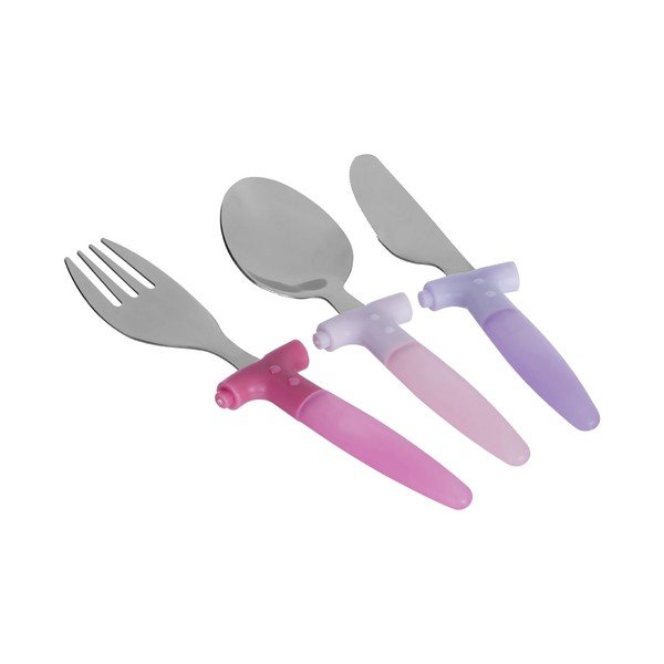 Set di posate per bambini in acciaio inox Rainbow da 3 pezzi - Premier Housewares-image-2