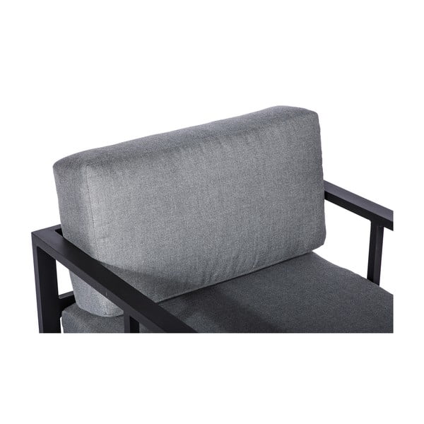 Set di poltrone da giardino Bellisima grigio grafite e tavolo Loris nero, ø 35 cm - Bonami Selection-image-4