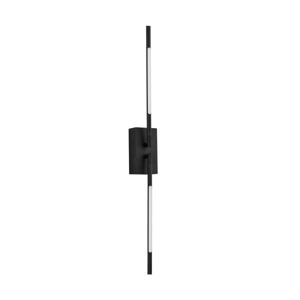 Lampada da parete LED nera in metallo con struttura flessibile Raccio – Nova Luce