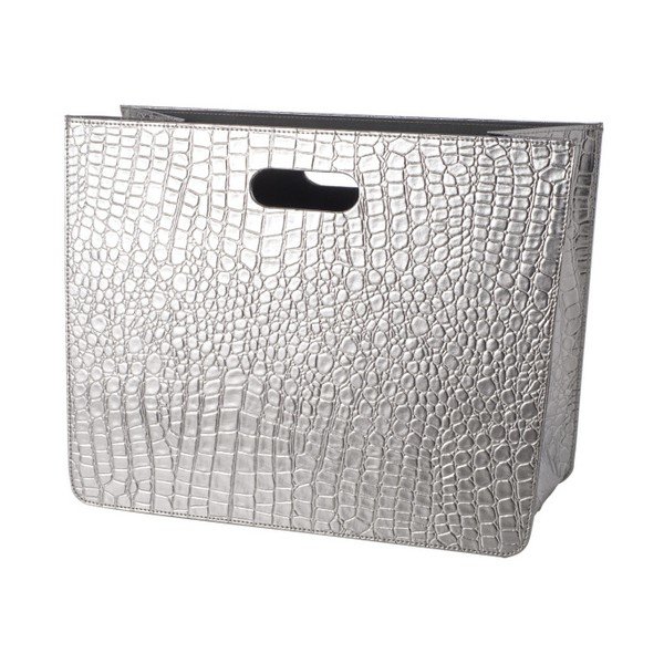 Stojan na časopisy Croco Argent, 32 cm