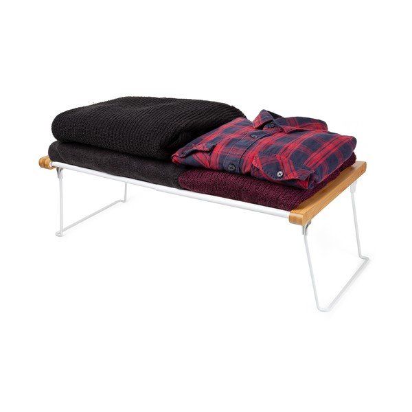 Scaffale per armadio regolabile bianco Scaffale estensibile - Compactor-image-4