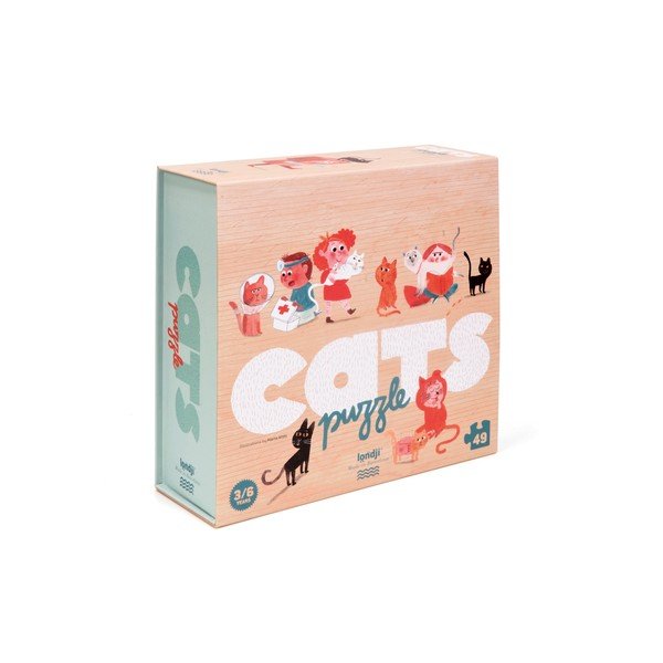 Puzzle kočičkové Londji, 49 dílků