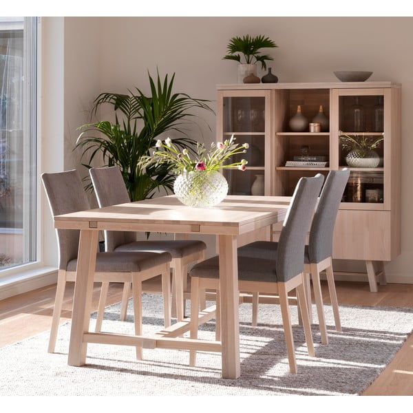 Tavolo da pranzo in rovere laccato opaco 170 x 95 cm Brooklyn - Rowico-image-1