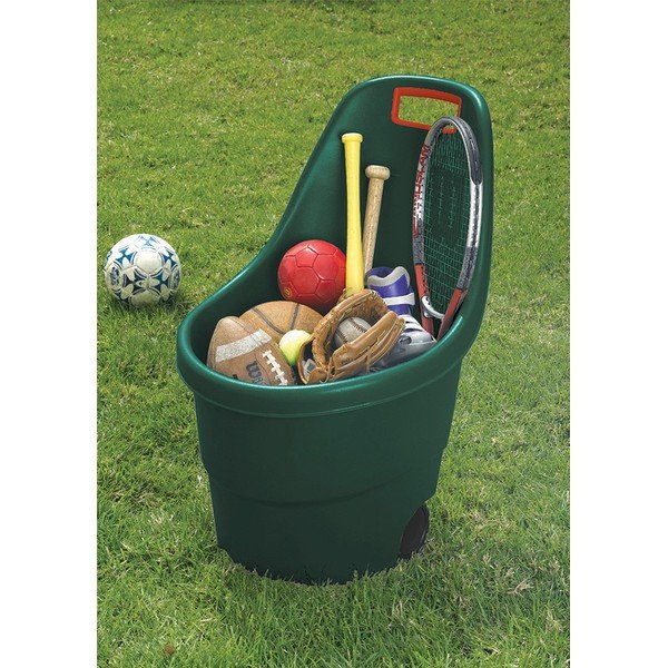 Cesto da giardino in plastica verde scuro Easy go - Keter-image-1