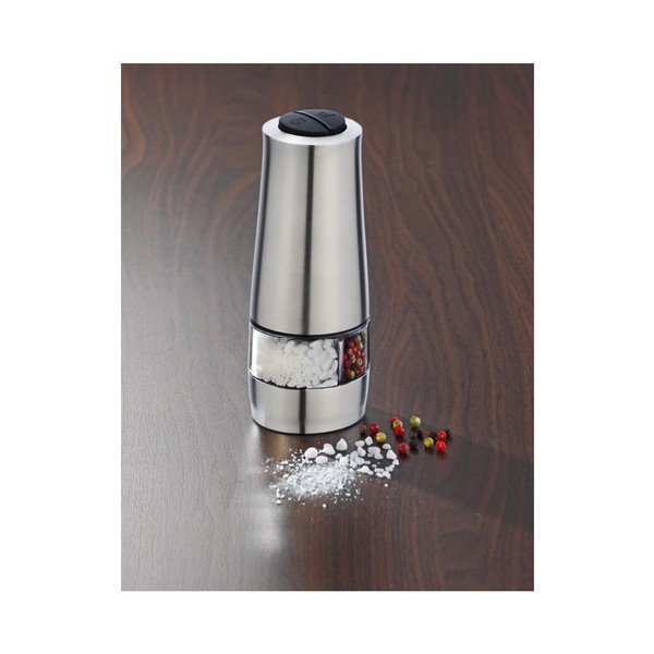Macina pepe e sale elettrico in acciaio inox - Wenko-image-1