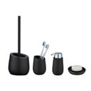 Set di accessori da bagno nero opaco in ceramica Badi - Wenko