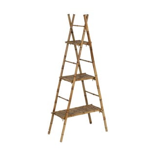 Scaffale in bambù di colore naturale 78x165x40 cm Manali - Ixia