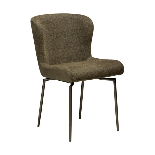 Sedia da pranzo color kaki in imbottito Glam – DAN-FORM Denmark
