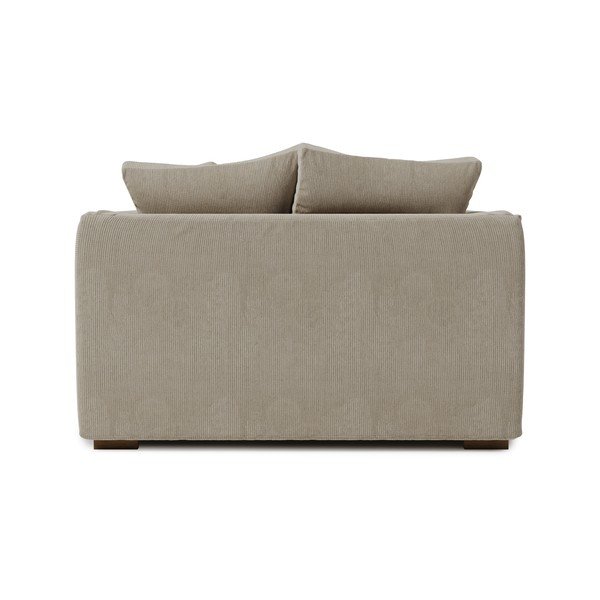 Poltrona in velluto a coste color crema Comfy - Scandic-image-3