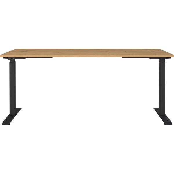 Scrivania regolabile elettricamente con piano effetto rovere 80x180 cm Agenda - Germania-image-3