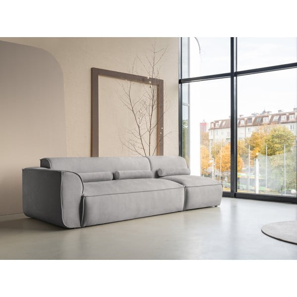 Chaise lounge componibile grigio chiaro (con penisola a sinistra) Flex Felix – Miuform-image-3