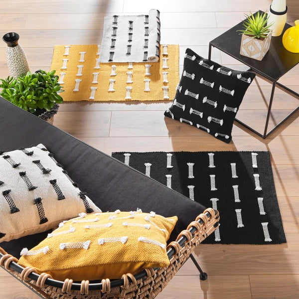 Tappeto lavabile crema 50x80 cm Juline - douceur d'intérieur-image-3