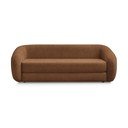 Divano arancione allungabile con rivestimento in ciniglia 228 cm Neyo – Bobochic Paris