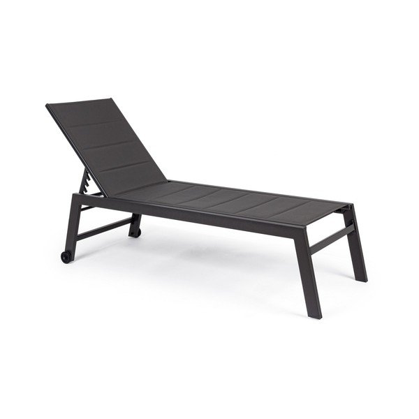 Sdraio da giardino color antracite in metallo regolabile Hilde   – Bizzotto