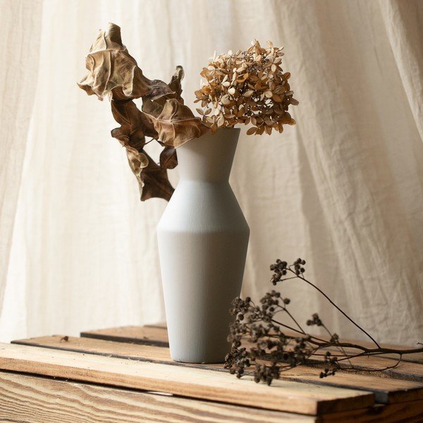 Vaso color crema in ceramica (altezza totale 24 cm) Giara – Restilo-image-1