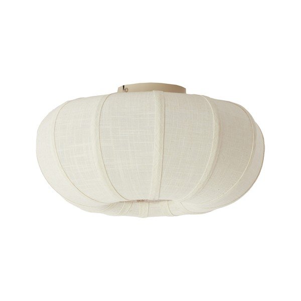 Plafoniera color crema con paralume in tessuto ø 40 cm Zosia – Light & Living