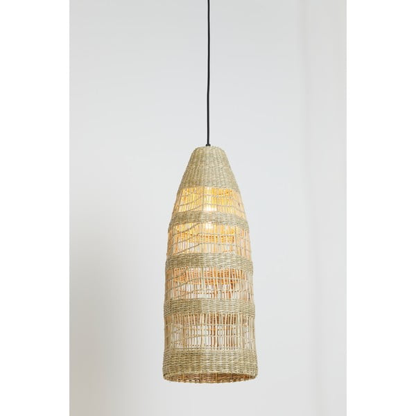Lampadario in colore naturale con paralume in seagrass ø 20 cm Latika - Light & Living-image-3