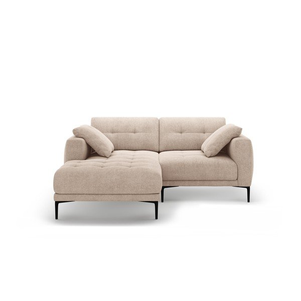 Divano angolare marrone chiaro (con penisola a sinistra/con chaise lounge) Bemy – Micadoni 