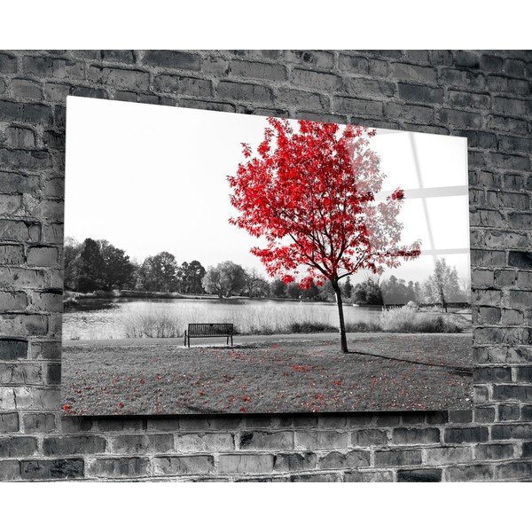 Pittura su vetro Albero rosso - Insigne-image-3