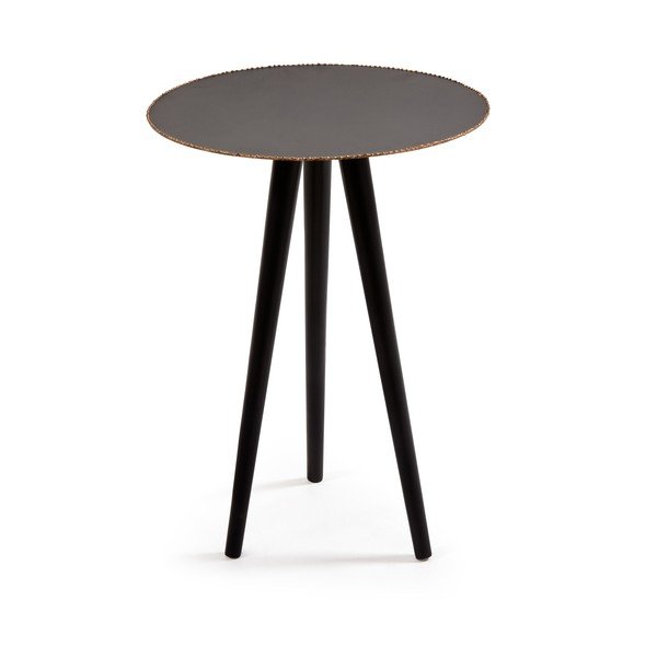 Černý konferenční stolek La Forma Pearson, výška 35,5 cm