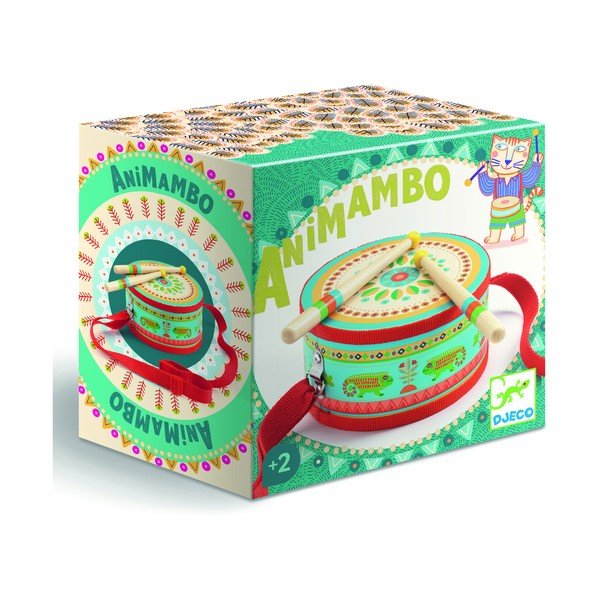 Tamburo dipinto per bambini - Djeco-image-1