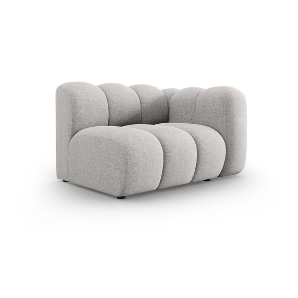 Divano componibile in grigio chiaro (con penisola a destra) Lupine – Micadoni Home-image-2