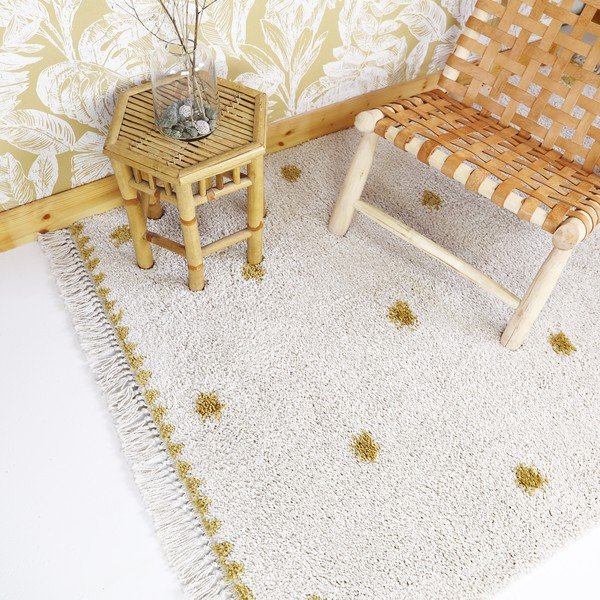 Tappeto beige e giallo , 120 x 170 cm Wooly - Nattiot-image-3
