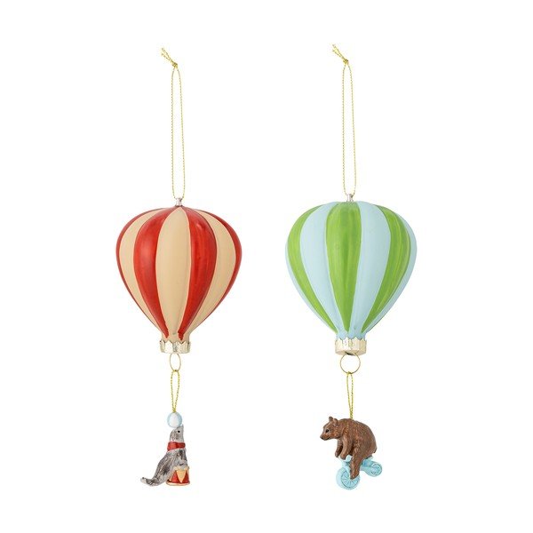 Decorazioni per albero di natale in set in vetro 2 pz ø 8 cm Hettie – Bloomingville