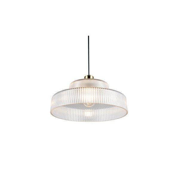 Lampadario con paralume in vetro ø 35 cm Abella – Reality-image-2