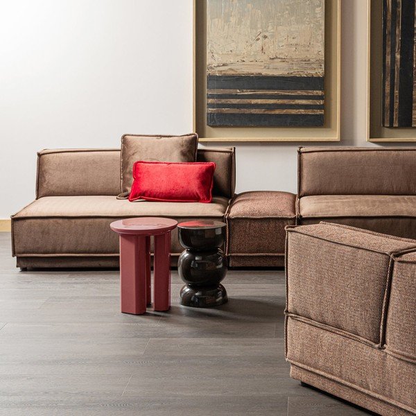 Tavolino rotondo lucido ø 40 cm Orivo – WOOOD-image-1