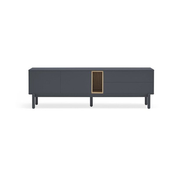 Tavolo TV grigio scuro 180x56 cm Corvo - Teulat