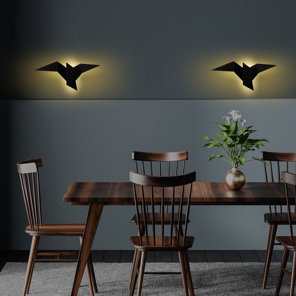 Lampada da parete LED nera Pacali – Opviq lights-image-1