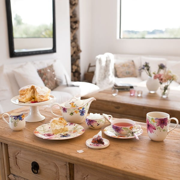 Tazza da tè in porcellana con motivo floreale Villeroy & Boch , 0,24 l Mariefleur Tea - Villeroy&Boch-image-2