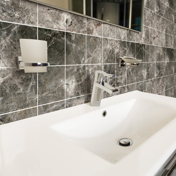 Set di adesivi per piastrelle 24 pezzi 15x15 cm Marble Tiles Venezia - Ambiance-image-3