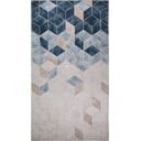 Tappeto lavabile blu scuro e crema 150x80 cm - Vitaus