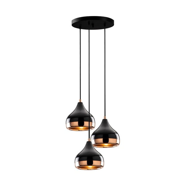 Sospensione in rame nero per 3 lampadine Yildo - Opviq lights