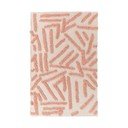 Tappeto lavabile rosa e crema 60x90 cm Athena - douceur d'intérieur