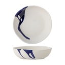 Ciotola in gres bianco e blu 2,22 l Okayama - Bloomingville