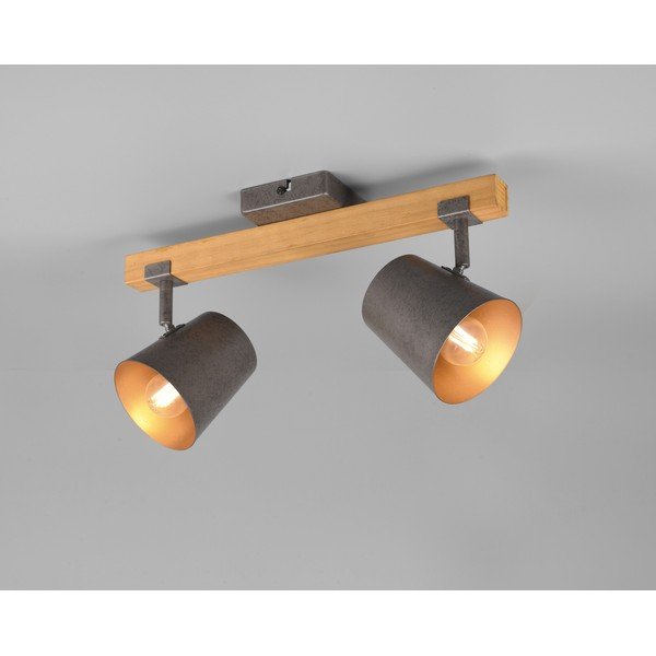 Faretti di colore grigio scuro-naturale 14x42 cm Bell - Trio-image-1