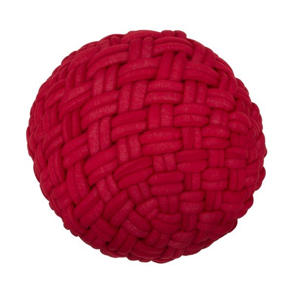 Pouf in corda, rosso bordeaux, ø 50 cm - Mauro Ferretti-image-4