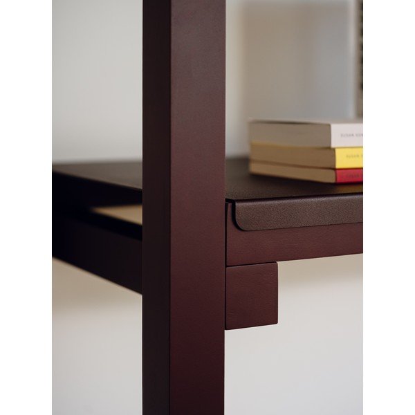 Scaffale burgundy in faggio massiccio 274x180x37 cm Noru – noo.ma-image-3