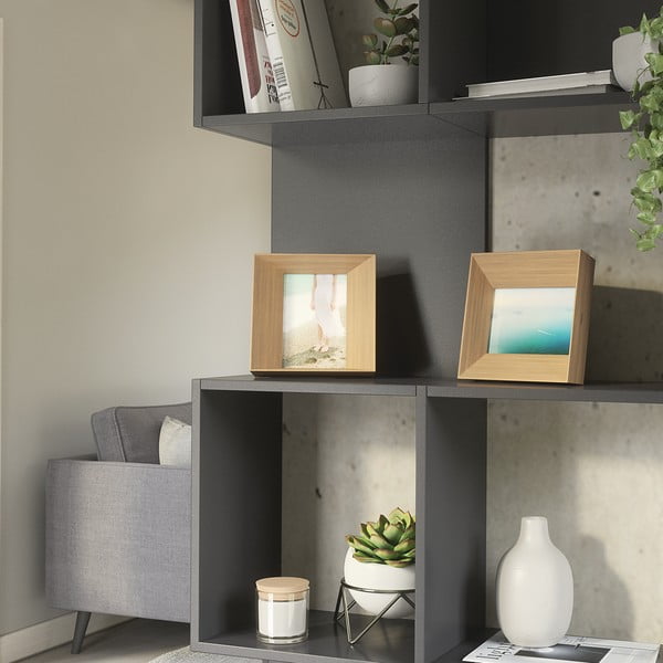 Cornice di legno in piedi di colore naturale 17x17 cm Lookout - Umbra-image-3