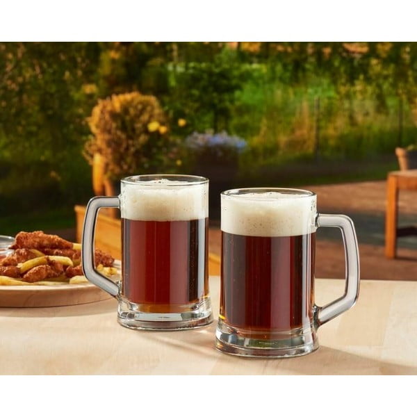 Set di bicchieri da birra 6 pz 500 ml Carre – Hermia-image-1