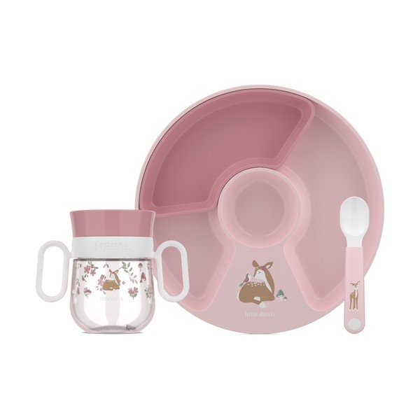 Set da pranzo per bambini in plastica 3 pz Fairy Garden – Mepal