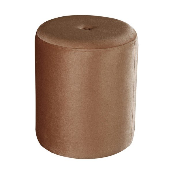 Hnědý puf JohnsonStyle Ellen Magic Velvet, ⌀ 40 cm