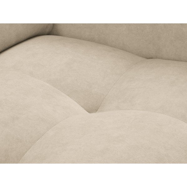 Divano angolare in velluto beige (angolo sinistro) Nico - Milo Casa-image-1
